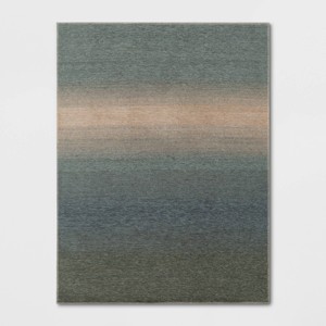 Rectangular Woven Indoor Outdoor Area Rug Sunset Ombre - Threshold™ - 1 of 4