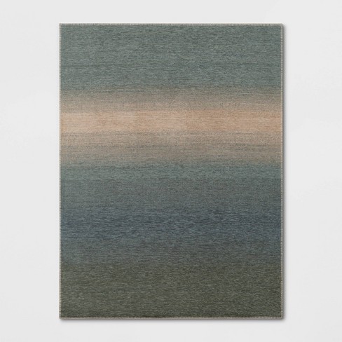 Rectangular Woven Indoor Outdoor Area Rug Sunset Ombre - Threshold™ - image 1 of 4