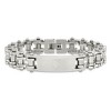 Black Bow Jewelry Men's Stainless Steel Spanish Lord's Prayer I.D. Link Bracelet, 9 Inch - 3 of 4