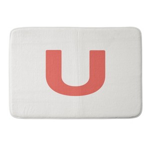 Deny Designs April Lane Art Block Monogram Memory Foam Bath Mat - 1 of 4