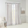 ChicFurnit Curtain Panel Twist Tab Lined for Elegant Window Styling and Privacy, Silver, 84"*50"*0.13" - 4 of 4