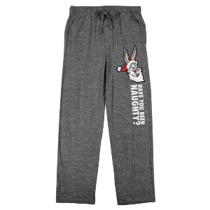 Looney Tunes Have You Been Naughty Men's Athletic Heather Sleep Pajama Pants - 1 of 4
