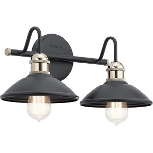Kichler Lighting Clyde 2 - Light Vanity in  Black - 1 of 3
