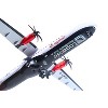 ATR 72-600 Commercial Aircraft "Loganair - Scotland's Airline" White with Red Plaid Tail 1/200 Diecast Model by GeminiJets - 2 of 4