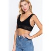 Slickblue Sleeveless Textured Crop Tank, V-Neck Cotton Sweater Style Top for Women, Color and Size Options - 4 of 4