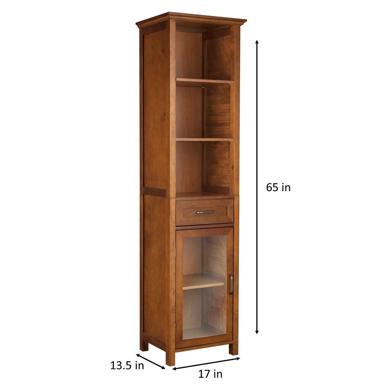 Teamson Home Avery Freestanding Linen Cabinet with Mixed Storage, 4 of 11
