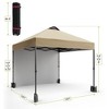 10x10 Pop Up Canopy with Sidewalls for Outdoor, Portable Outdoor Canopy with One Push Setup, Easy Set-Up Waterproof Pop Up Tent for Outdoor Party - 3 of 4