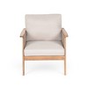 Outdoor Patio Acacia Wood Rope Weave Arm Chair with Water-Repellent Cushions - 2 of 4