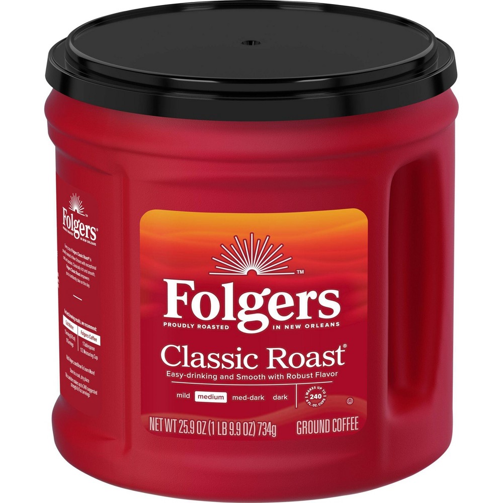 Photos - Coffee Folgers Classic Medium Roast Ground  - 25.9oz