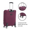 AENKYO 3-Piece Softshell Luggage Set, Fabric Suitcases with Spinner Wheels & Password Lock - Lightweight Travel Luggage Set, Purple - 4 of 4