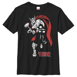 Boy's Marvel Mighty Thor Hammer Strike T-Shirt - 1 of 4