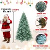 Racxily 6FT Flocked Christmas Tree -350UL Lights &888Snowy PVC Tips,35Pine Cones,Realistic Snow Style, Great for Holiday Winter Décor - 4 of 4