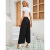 Clearlove Women's Wide Leg Pants High Waisted Business Casual Trousers with Pockets - 3 of 4