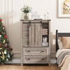 WhizMax Dresser for Bedroom with 5 Drawers, 48" White Tall Chest of Drawers, Wooden Closet Dresser for Living Room, Hallway, Entryway - 3 of 4