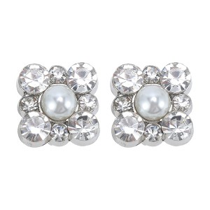 Unique Bargains One Faux Pearl Rhinestone Candied Haws Shape Shoelace Charms 1 Pair - 1 of 4