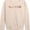 Women's - Spongebob Squarepants - Adorabob Lineup Lightweight French Terry Wide Neck Long Sleeve Shirt - 2 of 4