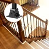 VEVOR Aluminum Alloy Baluster Shoes Square Balusters  Wrought Spindles with Screw Holes for Use with 1/2 Inch Staircase Balusters, Black (50 Pcs) - 2 of 4