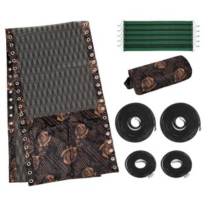 Unique Bargains Gravity Chair Replacement Fabric with Cord Kit ,Brown Flower Color - 1 of 4