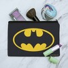 Batman Classic Bat Shield Logo Makeup Cosmetic Bag Organizer Pouch - 2 of 4