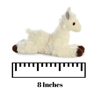 Aurora Mini Flopsie White Plush Llama 8 Inches