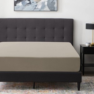 Fitted Sheet Only - Extra Deep Pocket up to 16" No-Pop Off Elastic Bottom Sheets Ultra-Soft Brushed Microfiber - Cotton Passion - 1 of 4