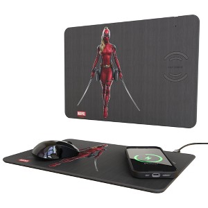 Marvel Deadpool Badge 15-Watt Wireless Charger and Mouse Pad - 1 of 3