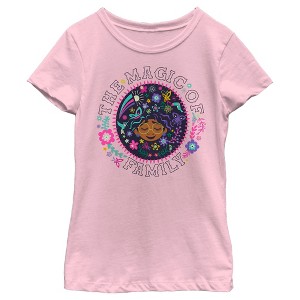 Girl's Encanto Mirabel The Magic of Family Circle T-Shirt - 1 of 4