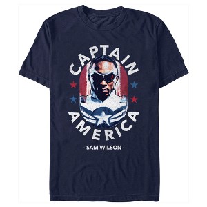 Men's Marvel The Falcon and the Winter Soldier Captain America Sam Wilson T-Shirt - 1 of 4