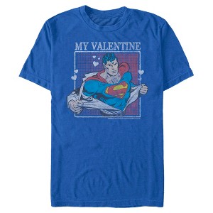 Men's Superman My Valentine Distressed T-Shirt - 1 of 4