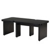 NicBex 23.62" Rectangle Wood Detachable Coffee Table, Single L Shape Farmhouse Coffee Table for Dining Room, Garden - 3 of 4