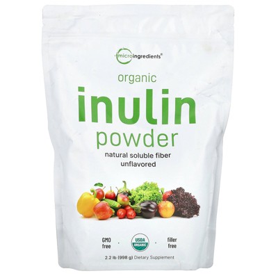 Micro Ingredients Organic Inulin Powder, Unflavored, 2.2 lb (998 g)