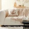 Amelie Home Nautical Anchor Pattern Square Chenille Throw Pillow - 3 of 4