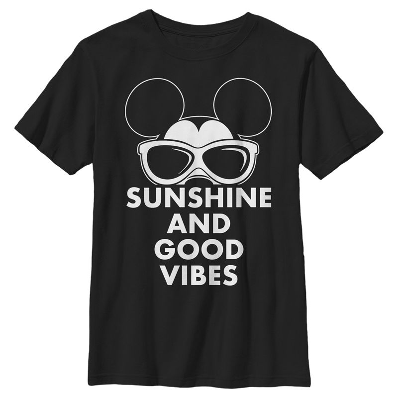 Boy's Mickey & Friends Sunshine and Good Vibes Mickey T-Shirt, 1 of 6