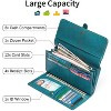 BEAFUP Womens Wallets,Large capacity Genuine Leather Wallet,Wallet Women Trifold Credit Card Holder Wallet with ID Window and RFID - 4 of 4