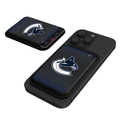 Keyscaper NHL Western Conference Teams Linen Black Magnetic Credit Card Wallet
