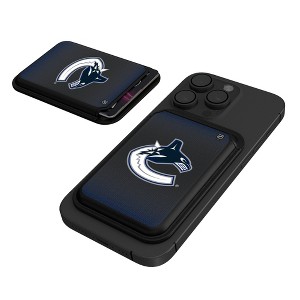 Keyscaper NHL Western Conference Teams Linen Black Magnetic Credit Card Wallet - 1 of 3