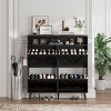 Shoe Cabinet with Flip Drawers, Narrow Freestanding Rack - 2 of 4