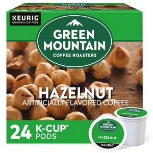 24ct Green Mountain Coffee Hazelnut Keurig K-Cup Coffee Pods Flavored Coffee Light Roast - 1 of 4