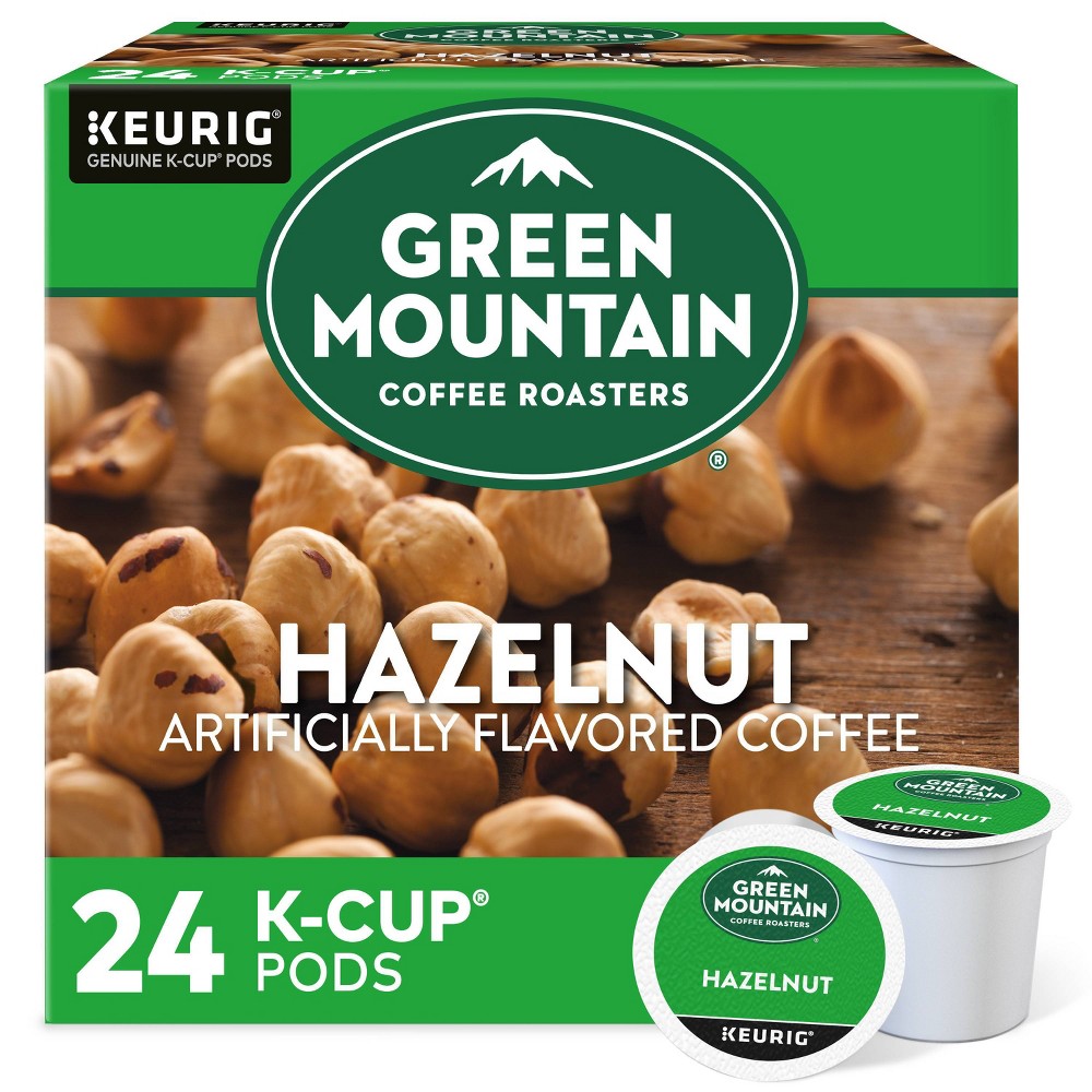 Photos - Coffee Keurig 24ct Green Mountain  Hazelnut  K-Cup  Pods Flavored Coff 
