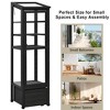 Whisen Portable Wood Mini Greenhouse with Movable Storage Box & Adjustable Shelves for Indoor Outdoor Balcony Use - 4 of 4
