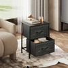 GALAXHERO Night Stand 2 Drawer Small Dresser for Bedroom, Closet, Dorm, Fabric Nightstand with Storage Bins - 3 of 4
