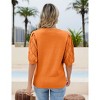 Womens Short Sleeve Lightweight Sweaters Crewneck Knit Pullover Tops with Crochet Sleeve Casual Crochet Blouse Shirt for Spring, Summer - 2 of 4