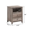 WhizMax White Nightstand, Bedside Table with 2 Drawers, Storage Shelf, Adjustable Colors Led Lights, Modern Nightstand for Bedroom, Living Room, Dorm - 2 of 4