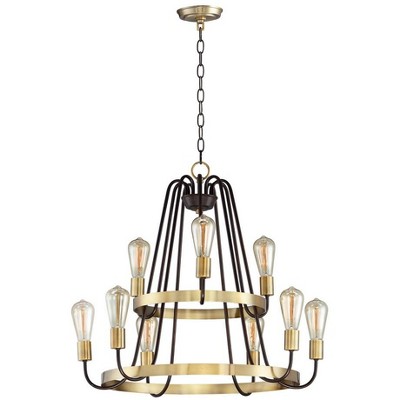 Maxim Lighting Haven 9 - Light Chandelier in  Oil Rubbed Bronze/Antique Brass