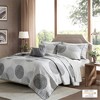 7Pcs Comforter Set, Modern Solid Bedding Set, Cotton Bed Comforter - 2 of 4