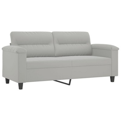 vidaXL 2-seater Sofa Light grey