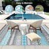 Reversible Outdoor Plastic Straw Rug - Waterproof Bohemian Area Mat for Patio, RV, Balcony, Camping, Easy Clean Picnic Mat - 2 of 4