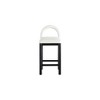 Meridian Furniture,Conrad Cream Linen Textured Fabric Counter Stool - 3 of 4