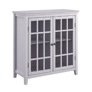 Largo Double Door Cabinet Gray - Linon