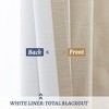 Awesome Home  100% Blackout Cotton Blend Thermal Grommet Curtains, 2 Panels - 3 of 4